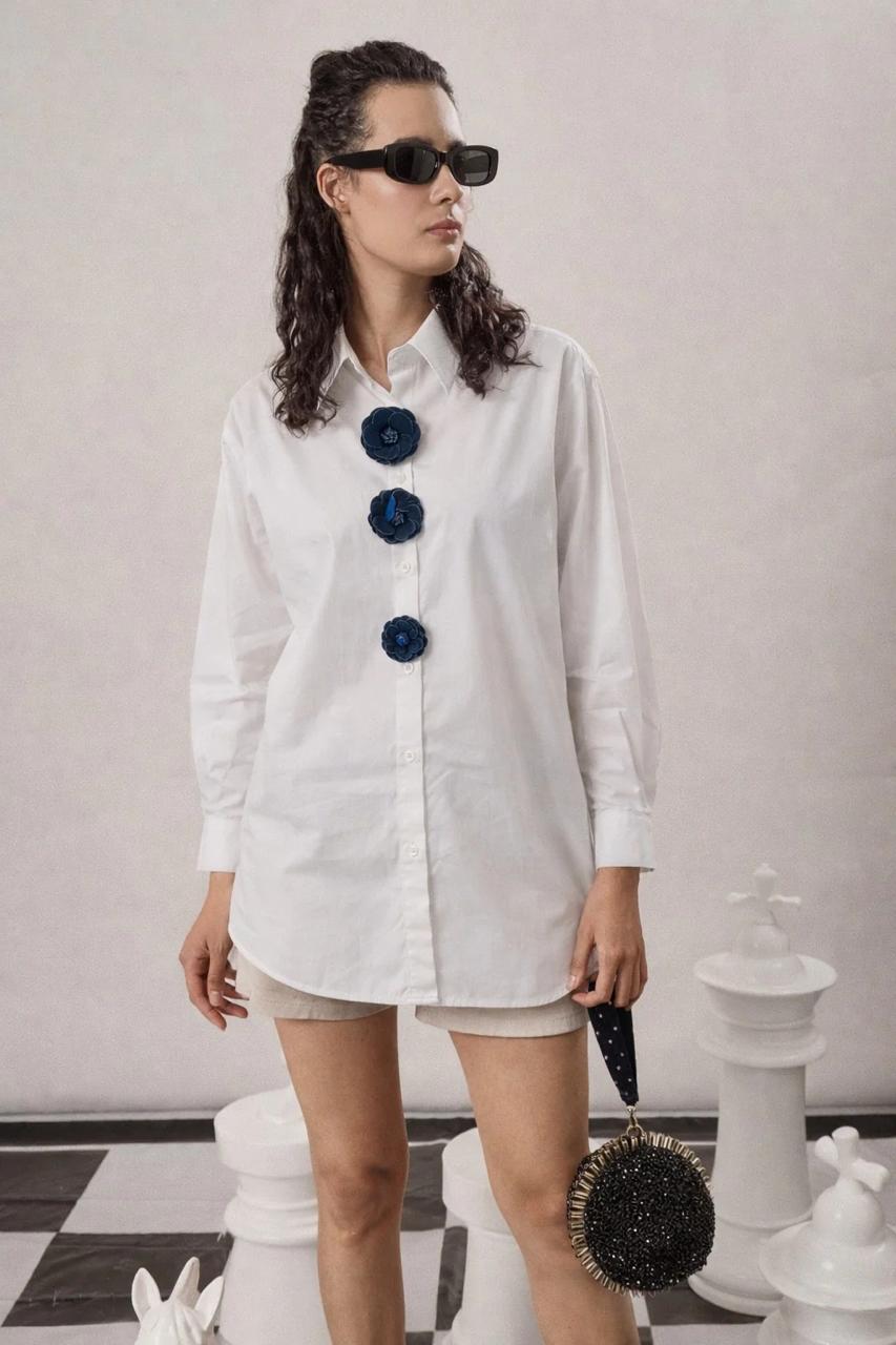 Beatrix flowered shirt Cotton